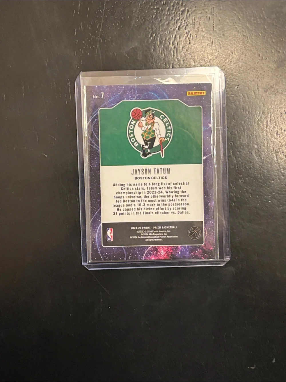 Panini basketball card